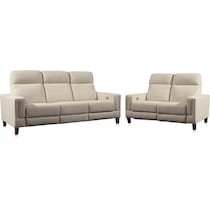 oliver white  pc power reclining living room   