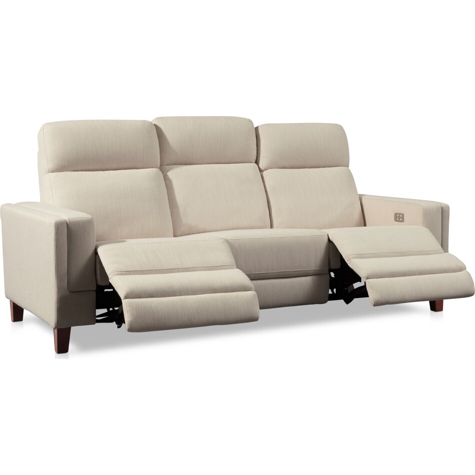 oliver white  pc power reclining living room   