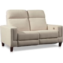 oliver white loveseat   