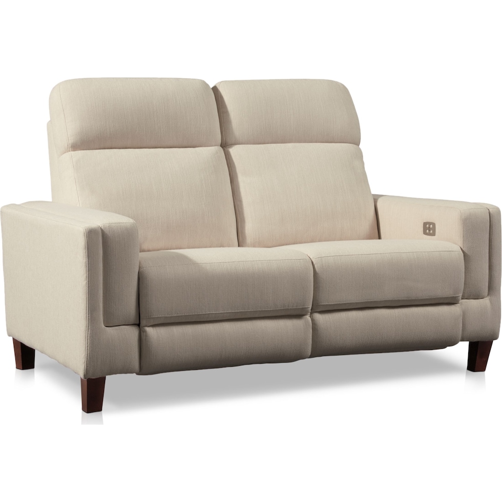 oliver white loveseat   