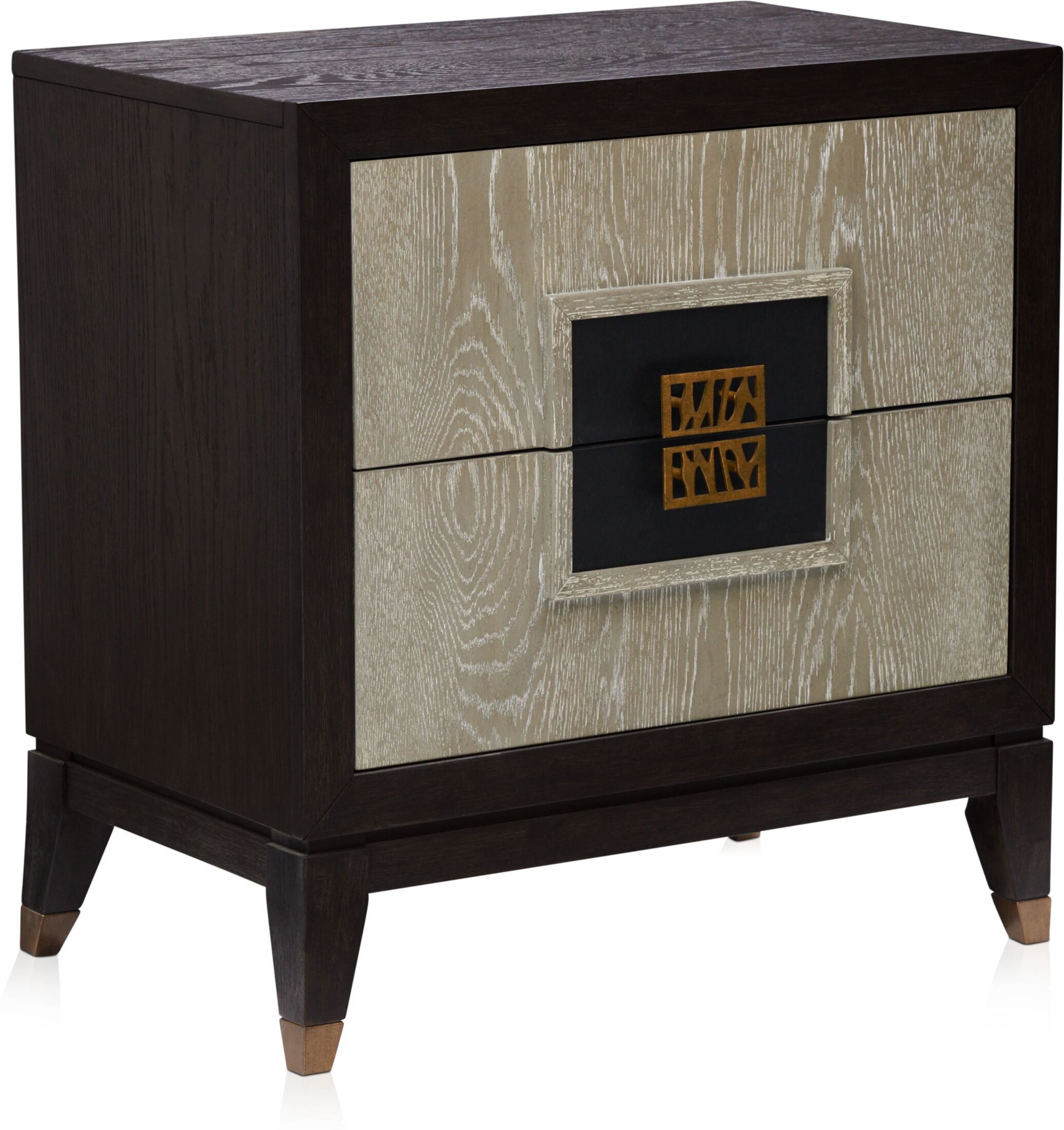 Olivia Nightstand with USB Charging Ebony Value City Furniture