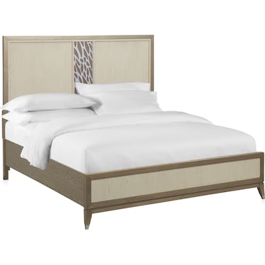 Olivia 5-Piece Queen Bedroom Set with Dresser and Mirror - Pearl