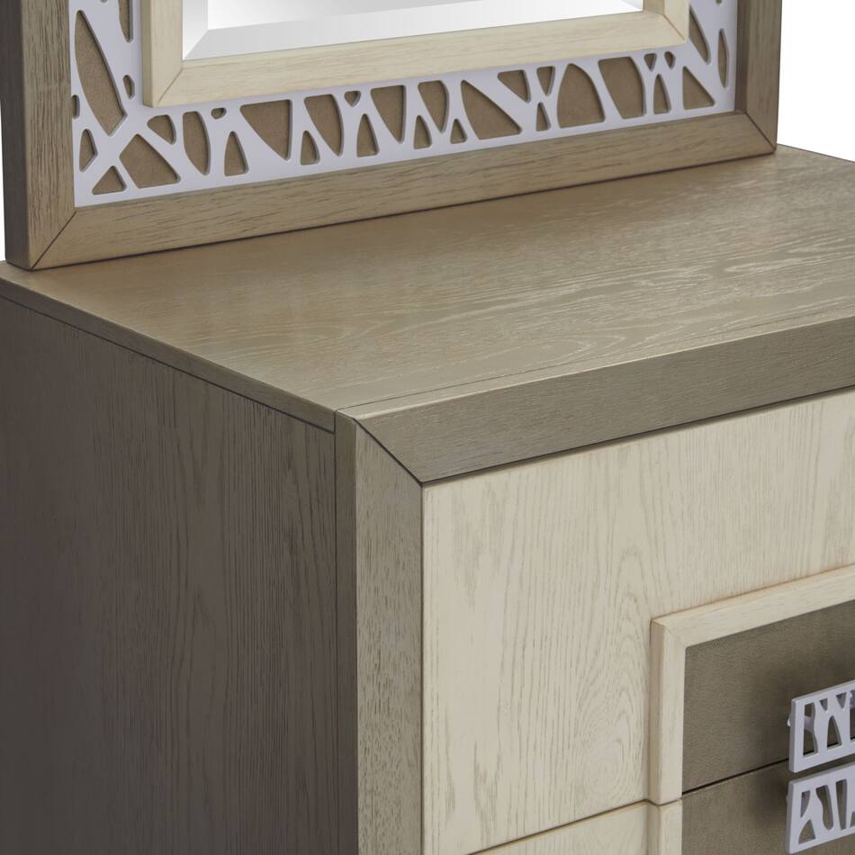 Olivia Nightstand with Mirror Value City Furniture