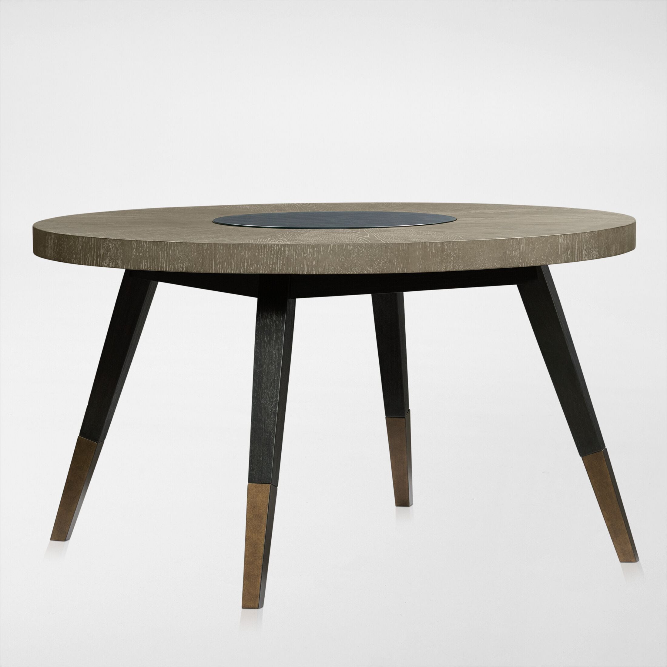 O&O by Olivia & store Oliver Round Metal Pedestal Table in Black