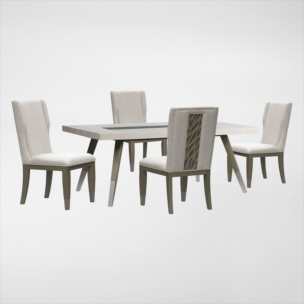 olivia dining room white  pc dining room   