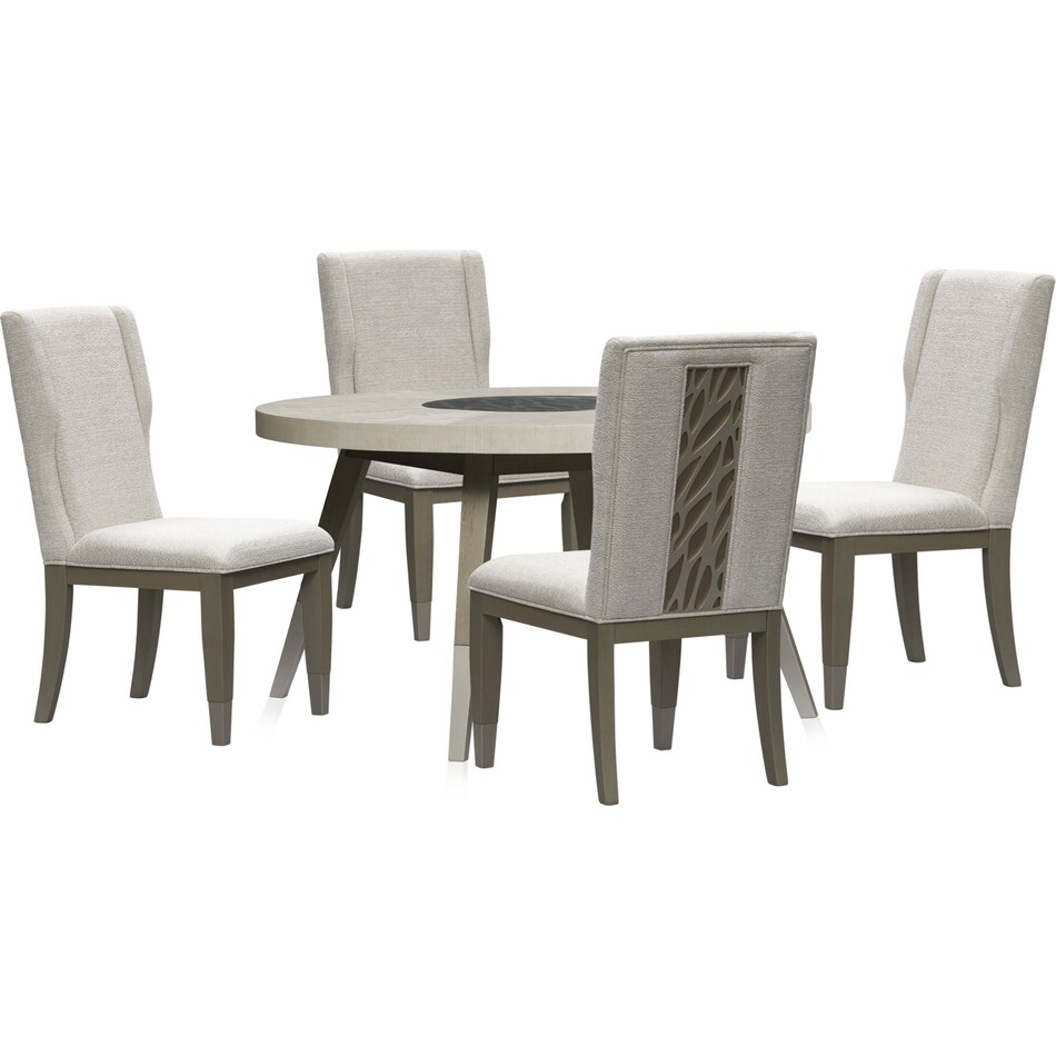 Olivia Round Dining Table and 4 Chairs Value City Furniture