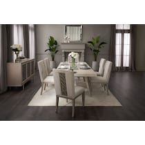 olivia dining room white  pc dining room   