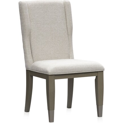 Olivia Upholstered Dining Chair - Pearl