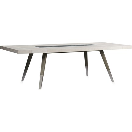 Olivia Rectangular Dining Table - Pearl