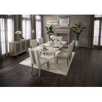 olivia dining room white server   