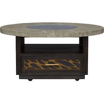 olivia dark brown coffee table   