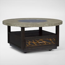 olivia dark brown coffee table   