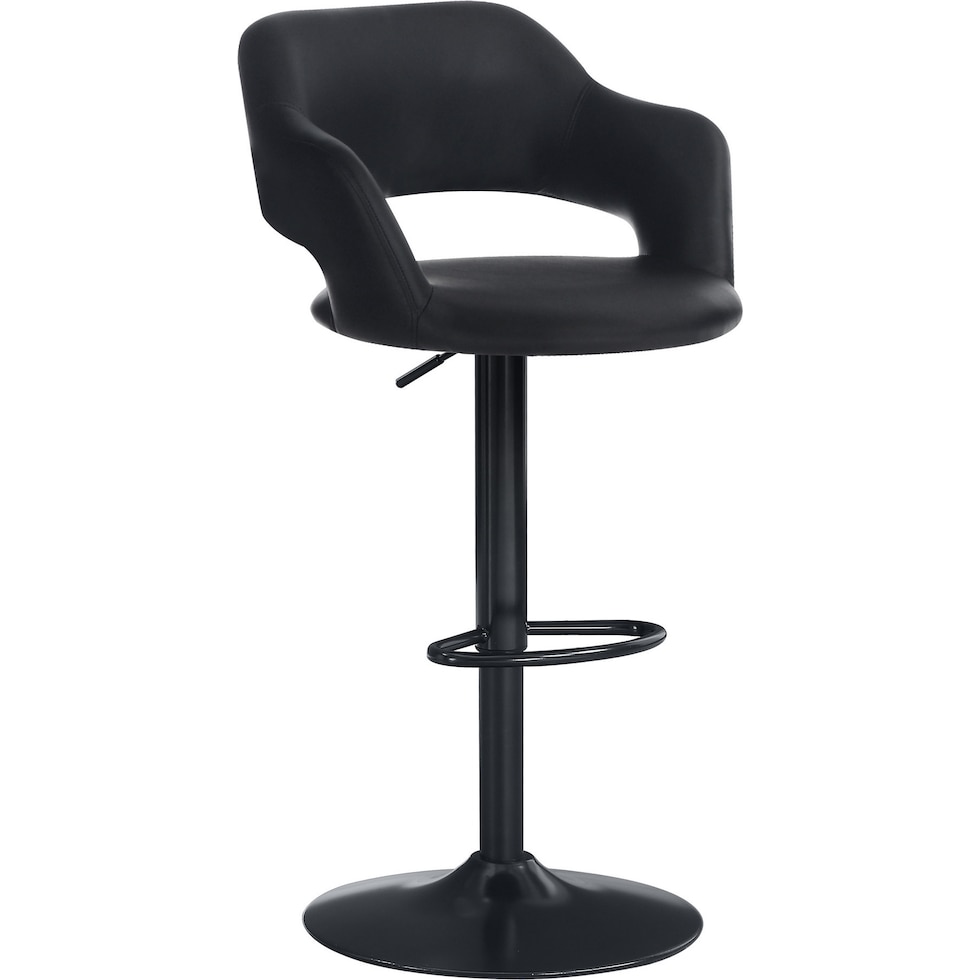 ollie black bar stool   