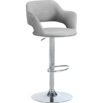 ollie gray chrome bar stool   