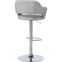 ollie gray chrome bar stool   