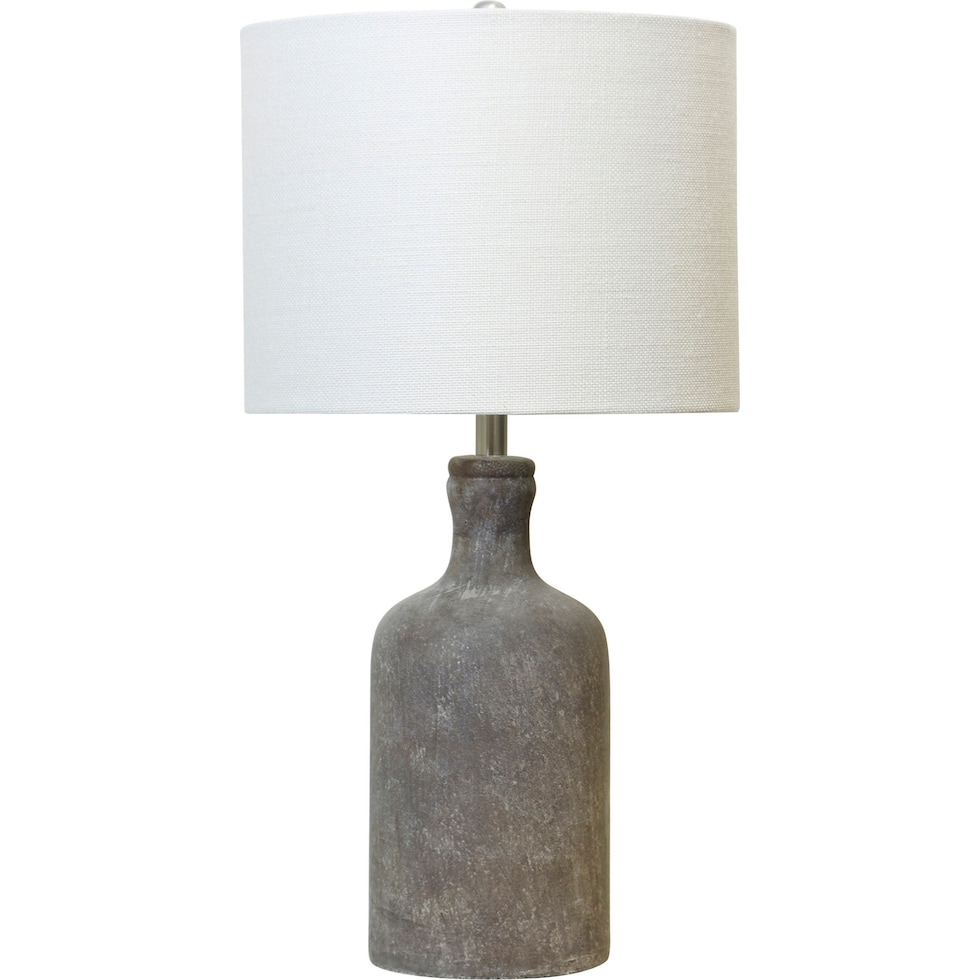 olney gray table lamp   