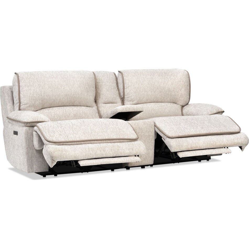 olsen dove power reclining loveseat   