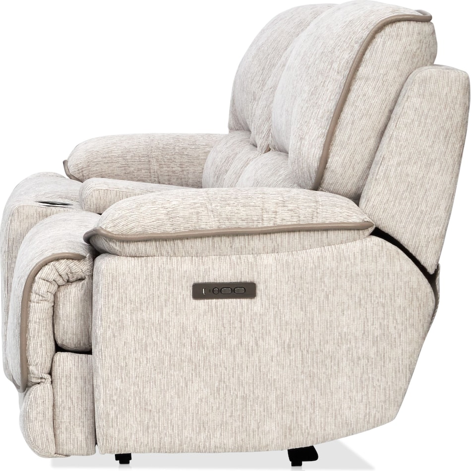 olsen dove power reclining loveseat   