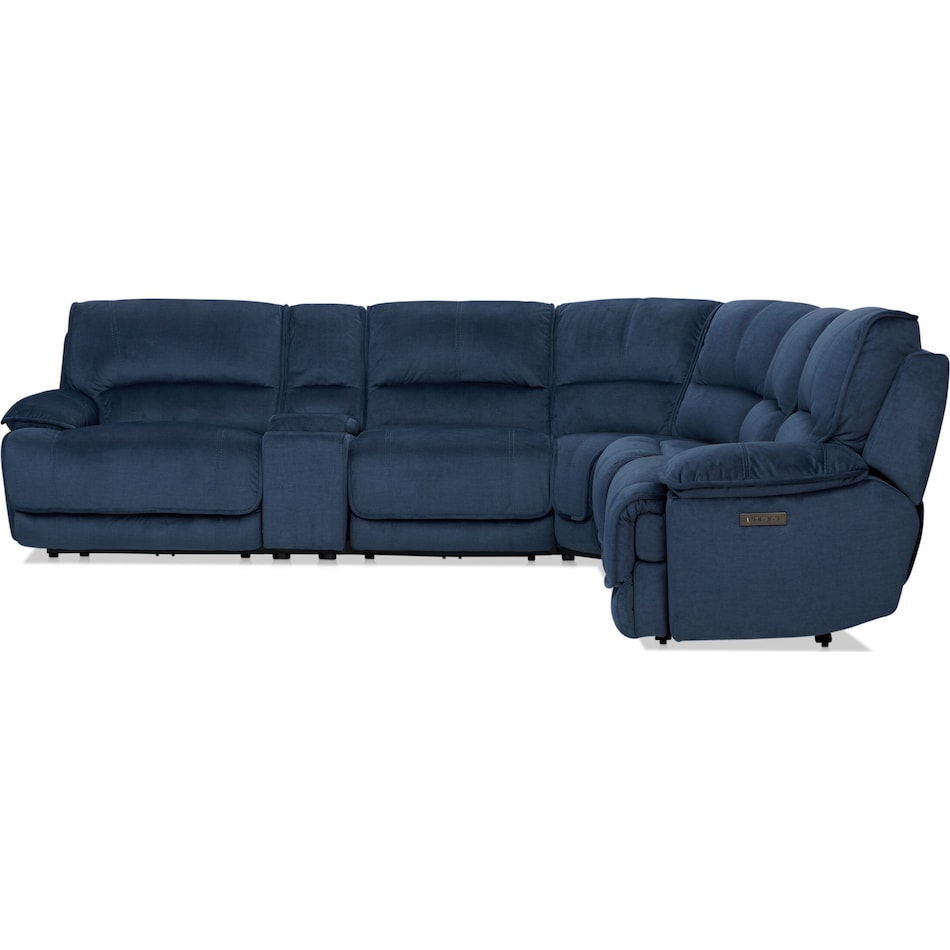 Olsen Dual Power Reclining Sectional Value City Furniture