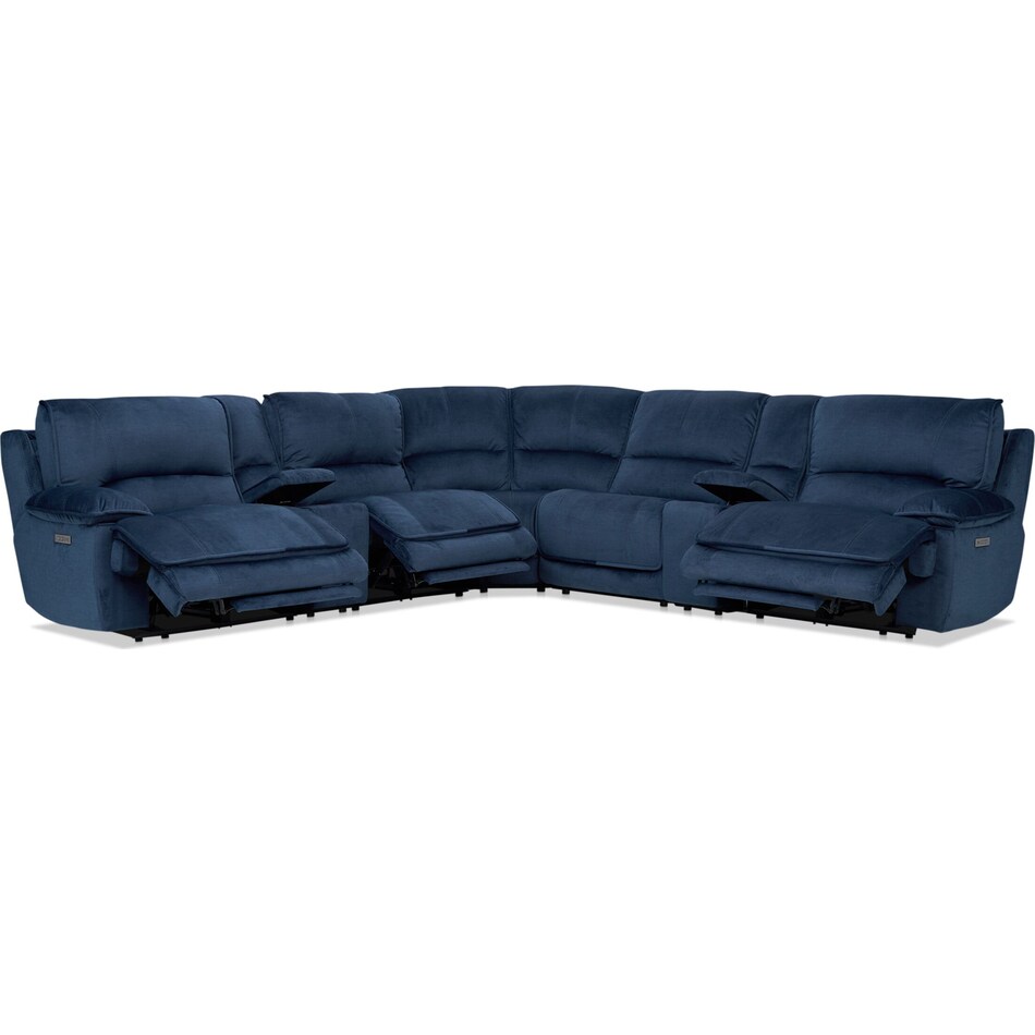 Olsen Dual Power Reclining Sectional Value City Furniture