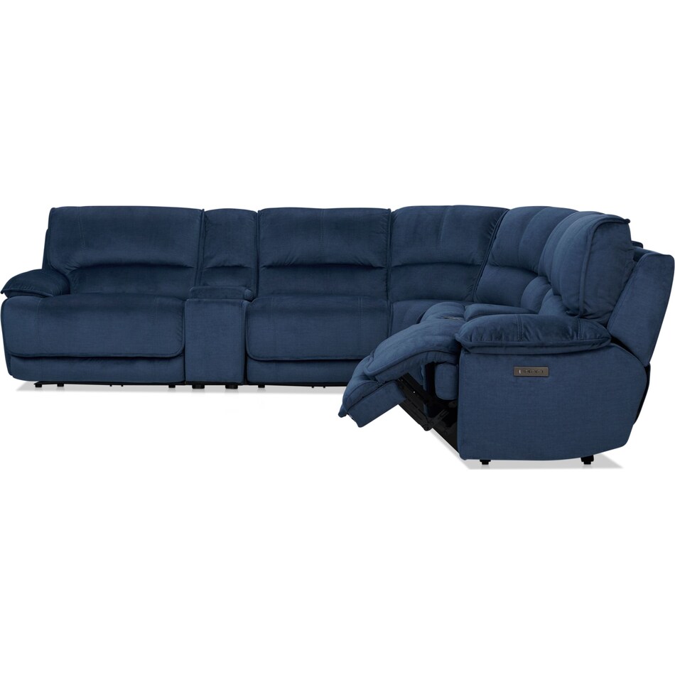 Olsen Dual Power Reclining Sectional Value City Furniture