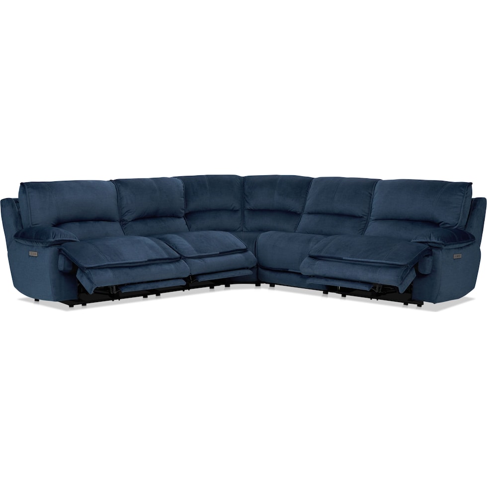 olsen indigo sectional   