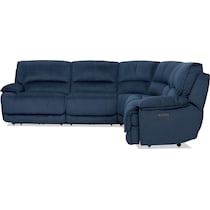 olsen indigo sectional   