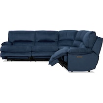 olsen indigo sectional   