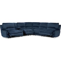 olsen indigo sectional   