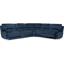 olsen indigo sectional   