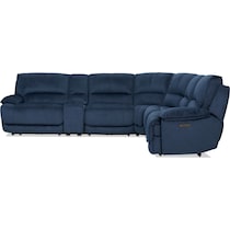 olsen indigo sectional   