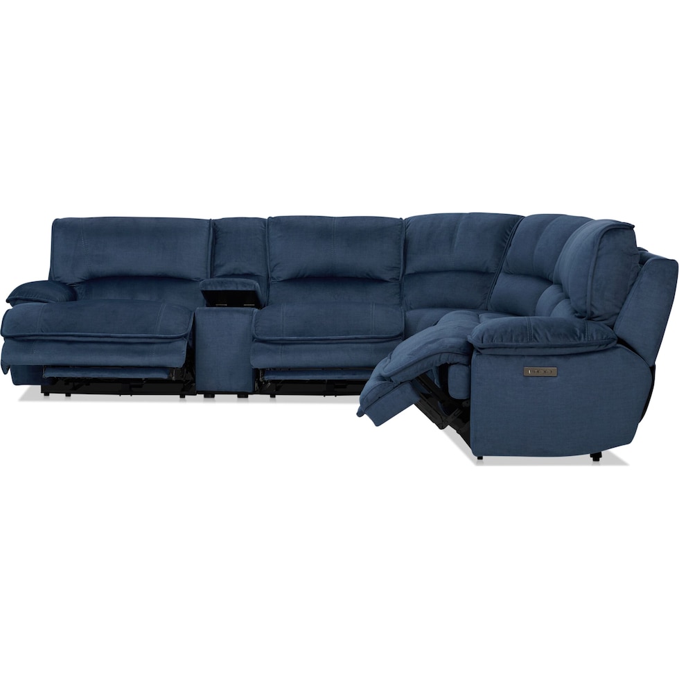 olsen indigo sectional   