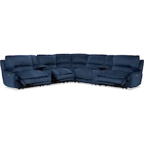 olsen indigo sectional   