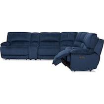 olsen indigo sectional   