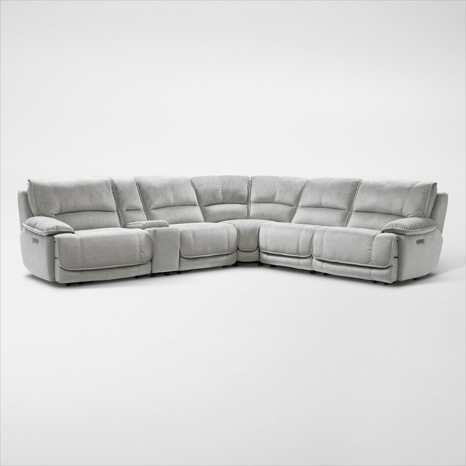 Olsen Dual Power Reclining Sectional Value City Furniture