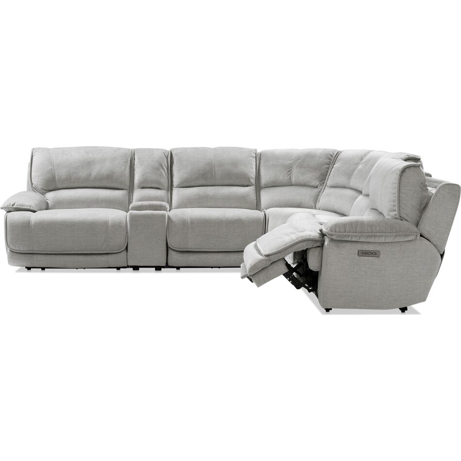 Olsen Dual Power Reclining Sectional Value City Furniture
