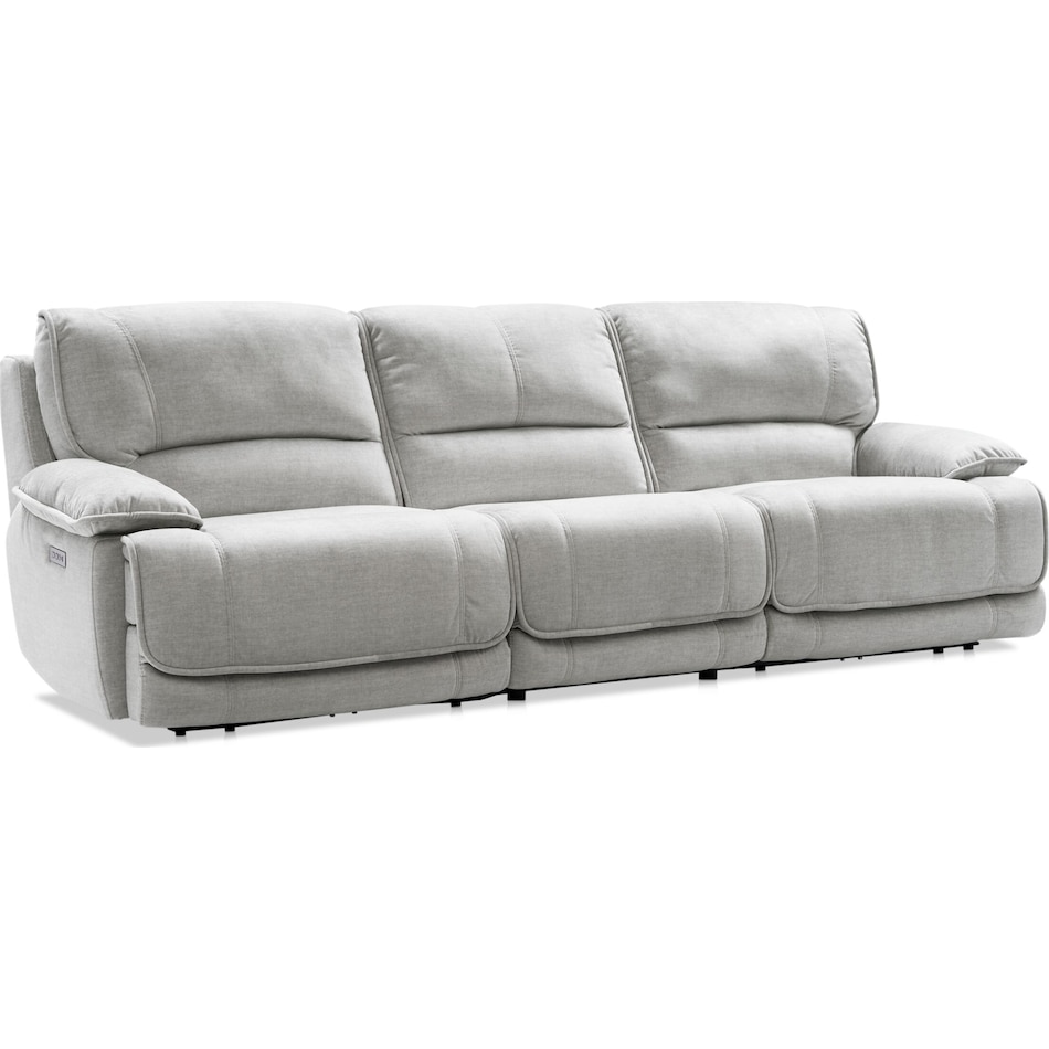 olsen silver power reclining sofa   