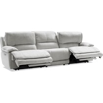 olsen silver power reclining sofa   
