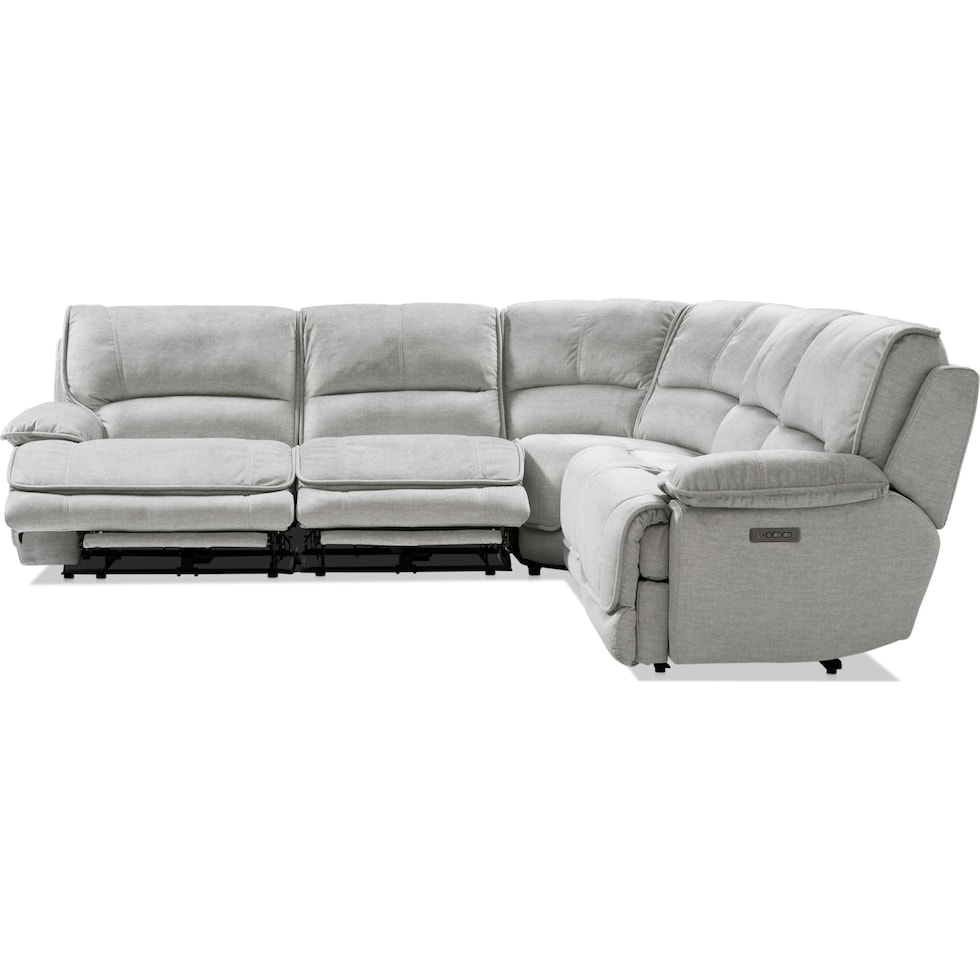 olsen silver sectional   