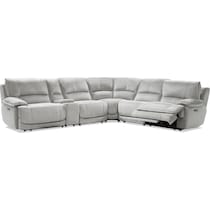 olsen silver sectional   