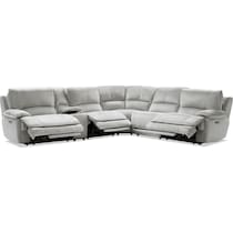 olsen silver sectional   