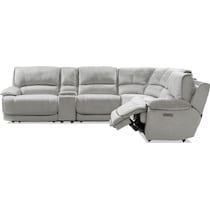 olsen silver sectional   