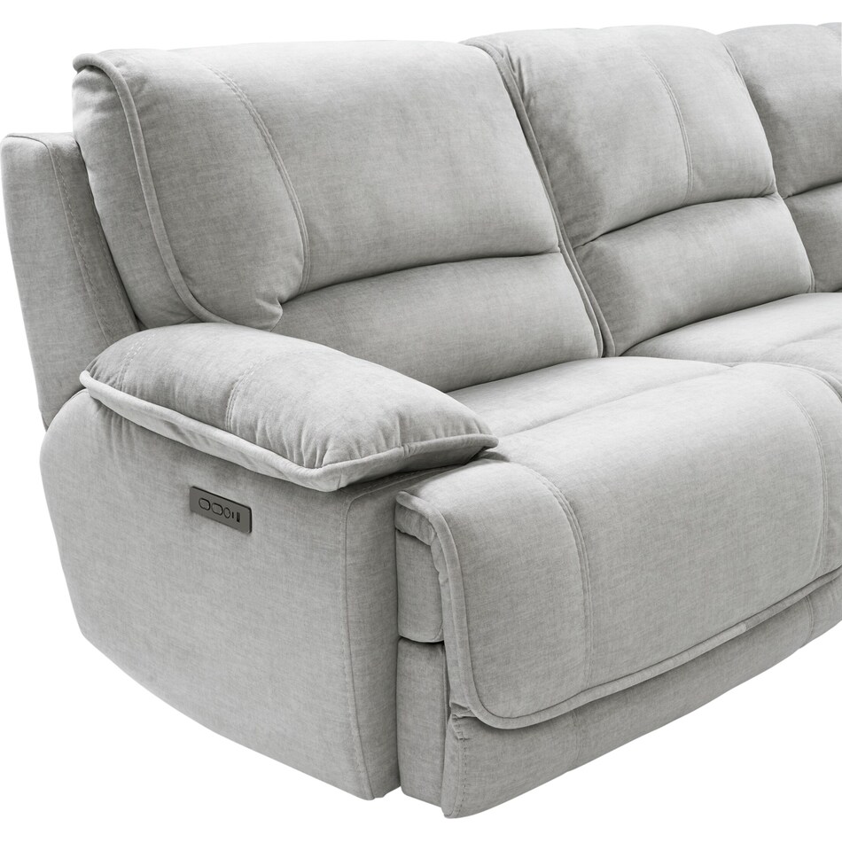 Olsen Dual Power Reclining Sectional Value City Furniture