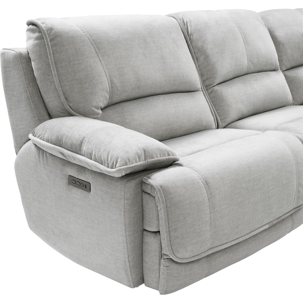 olsen silver sectional   