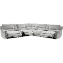 olsen silver sectional   