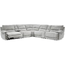 olsen silver sectional   
