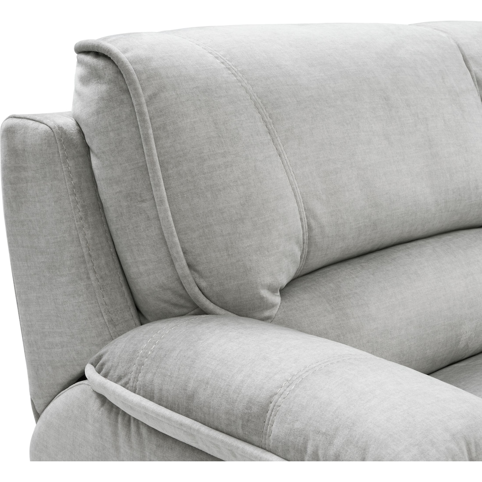 olsen silver sectional   