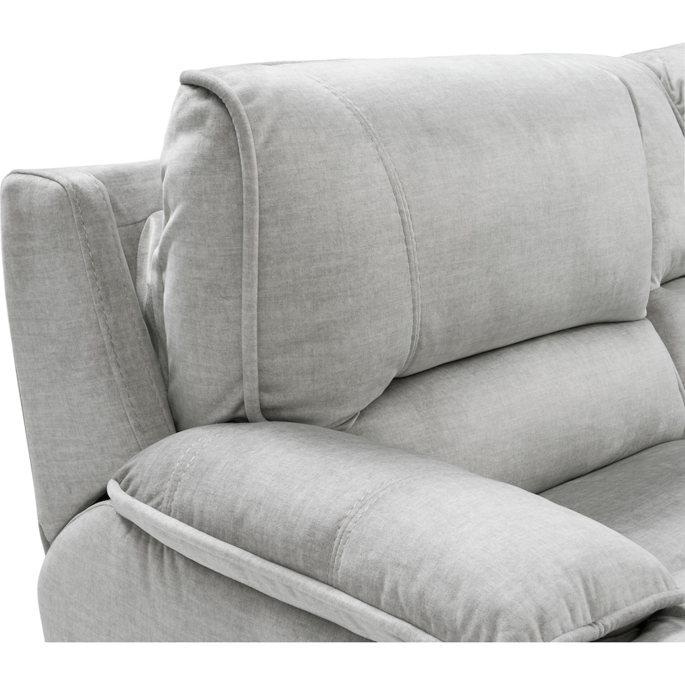olsen silver sectional   