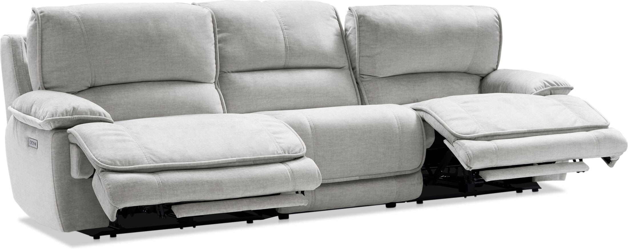 Olsen Dual-Power 3-Piece Reclining Sofa | Value City Furniture Olsen Dual-Power 3-Piece Reclining Sofa | Value City Furniture