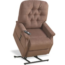 olympia light brown power lift recliner   